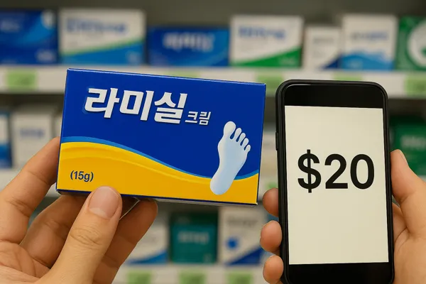 약국별 라미실 무좀약 가격 차이