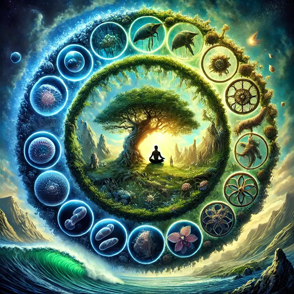 갈애에 의한 세포의 출현과 업과 윤회