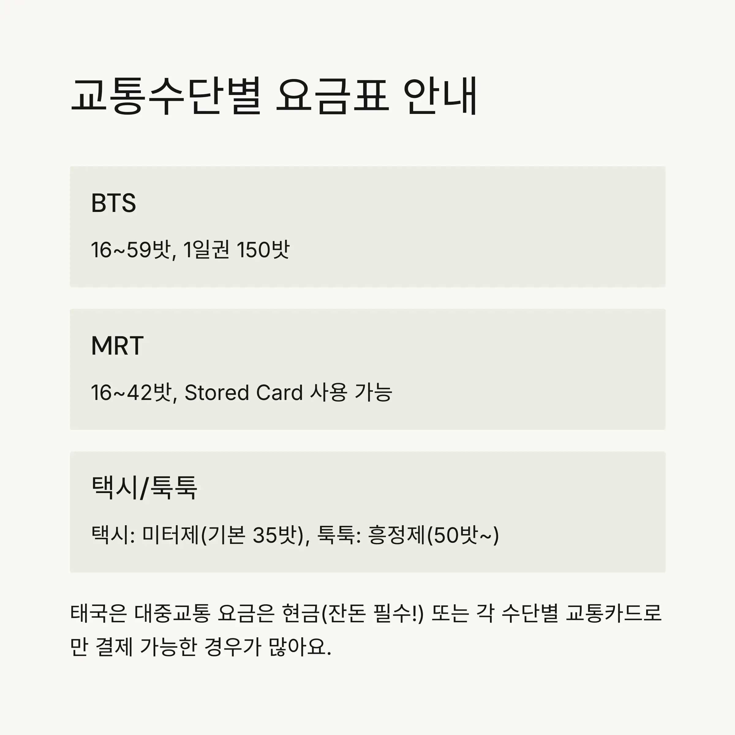 BTS vs MRT 비교 분석🚄