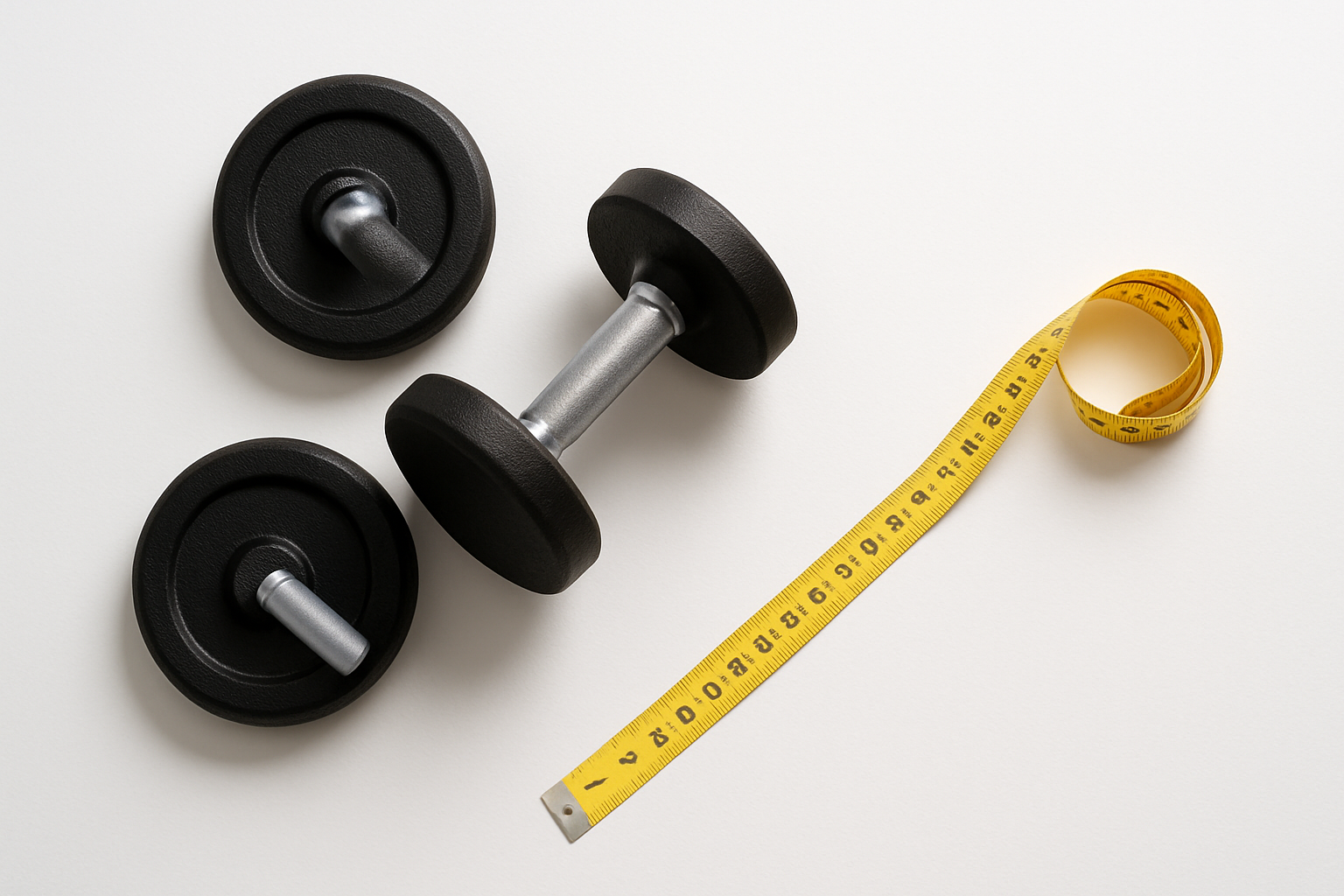 운동기구 및 줄자 사진