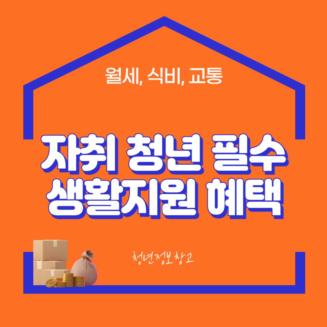 자취 청년 필수 생활지원 혜택 (월세, 식비, 교통)