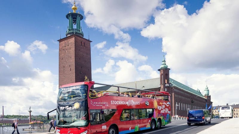 스톡홀름 홉온 홉오프 버스 Red sightseeing 시티버스