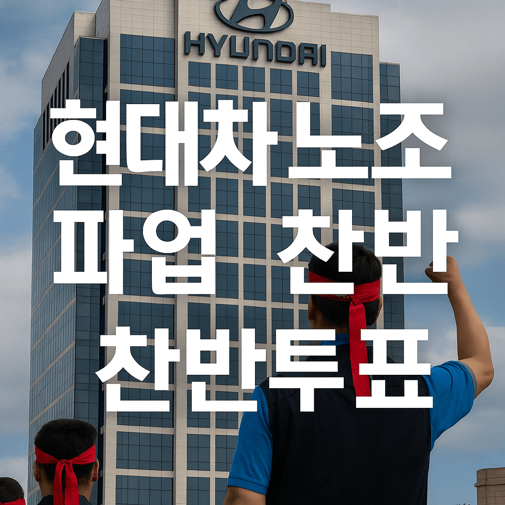 현대차노조 파업 찬반투표