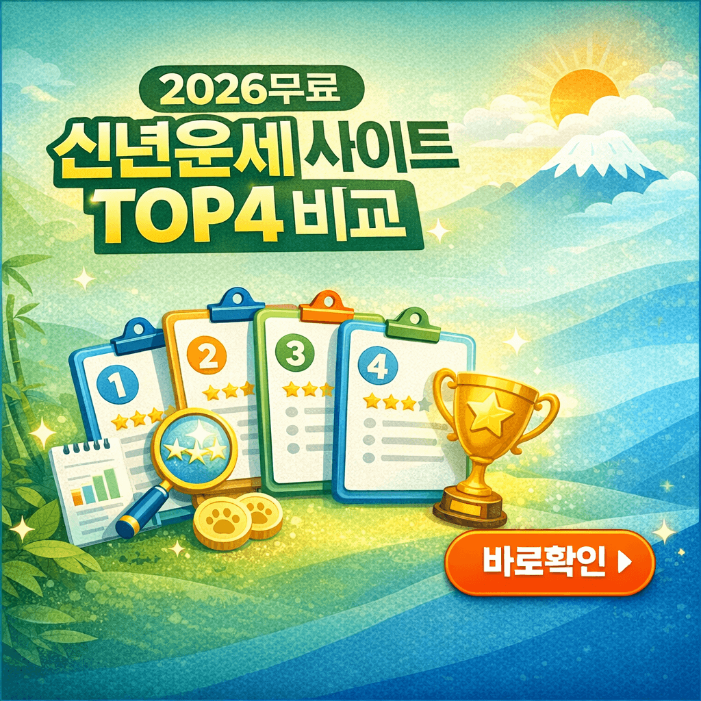 2026무료 신년운세 사이트 TOP4 비교 정리