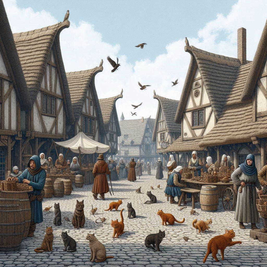 중세 유럽과 고양이