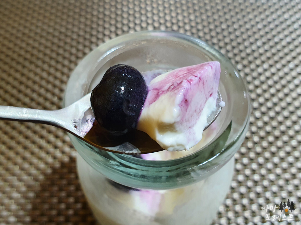 스시도우 블루베리 푸딩