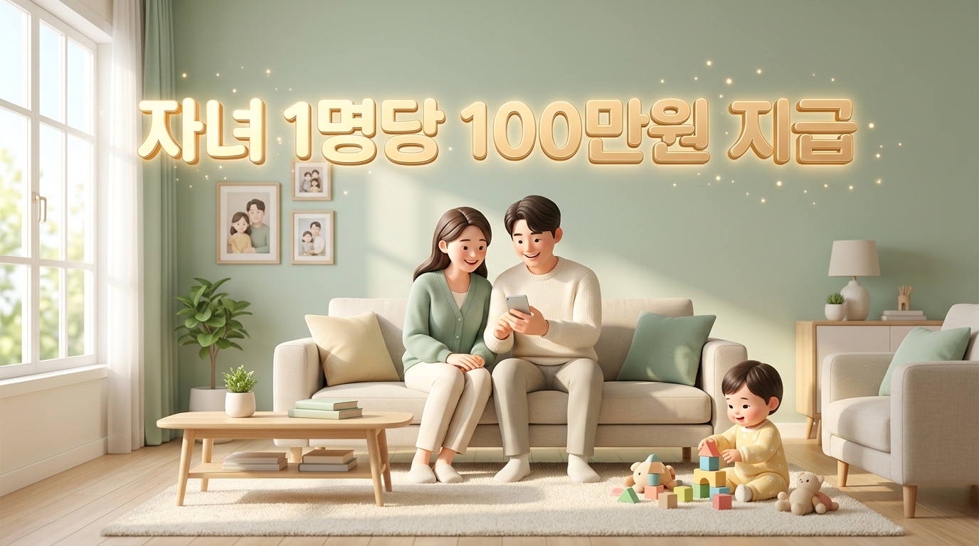 2026년 자녀장려금 신청방법 및 지원대상 100만 원 수령 가이드 썸네일