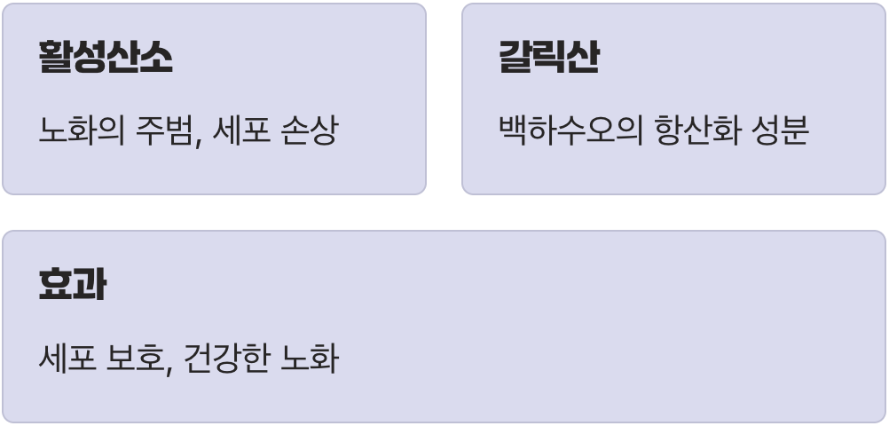 남녀 모두를 위한 '항산화' 효과