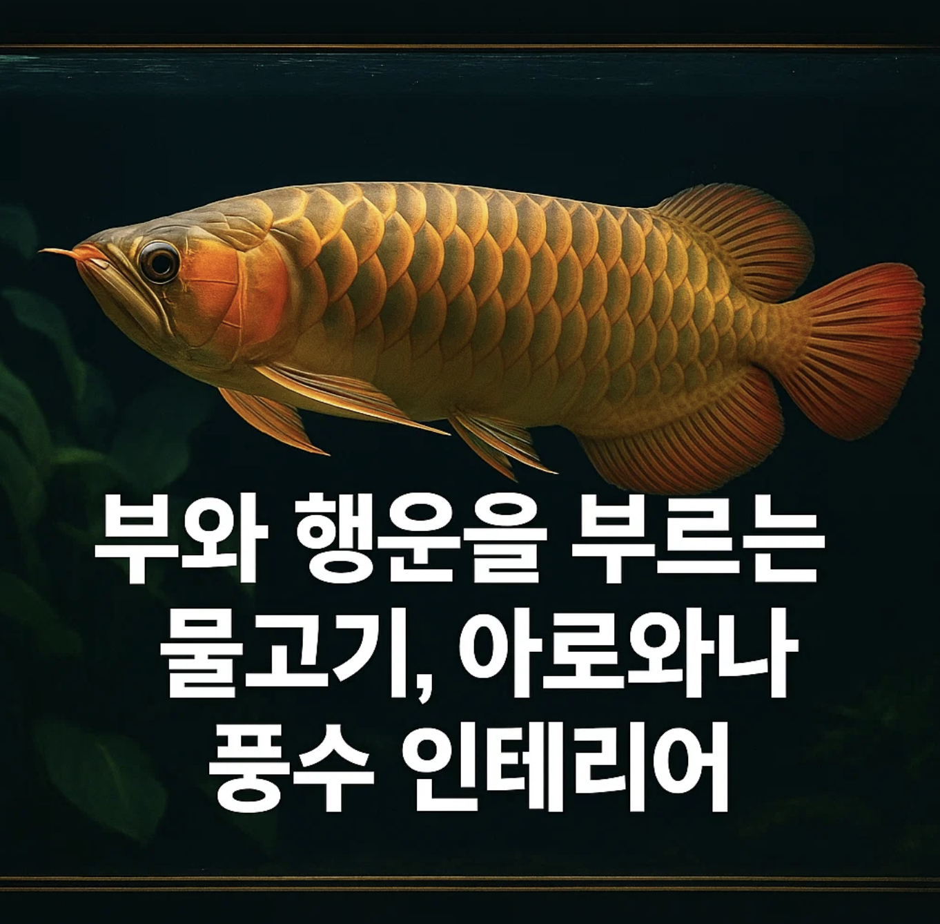 부와 행운을 부르는 물고기, 아로와나 풍수 인테리어