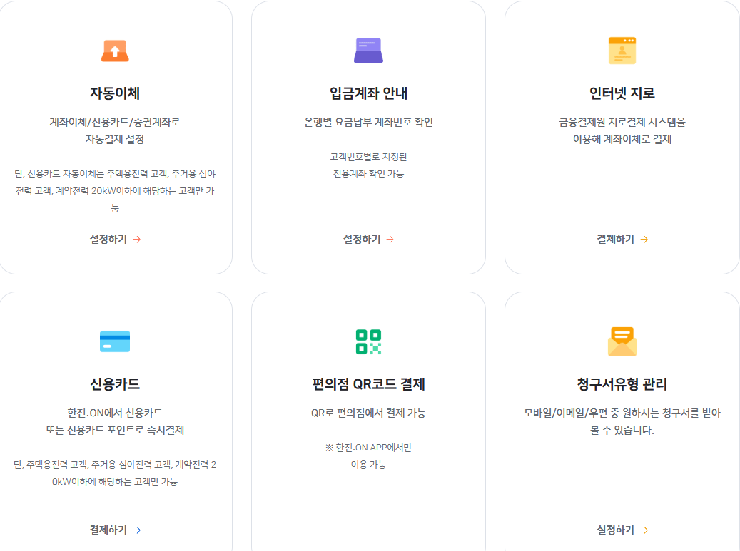 납부 방식 사진