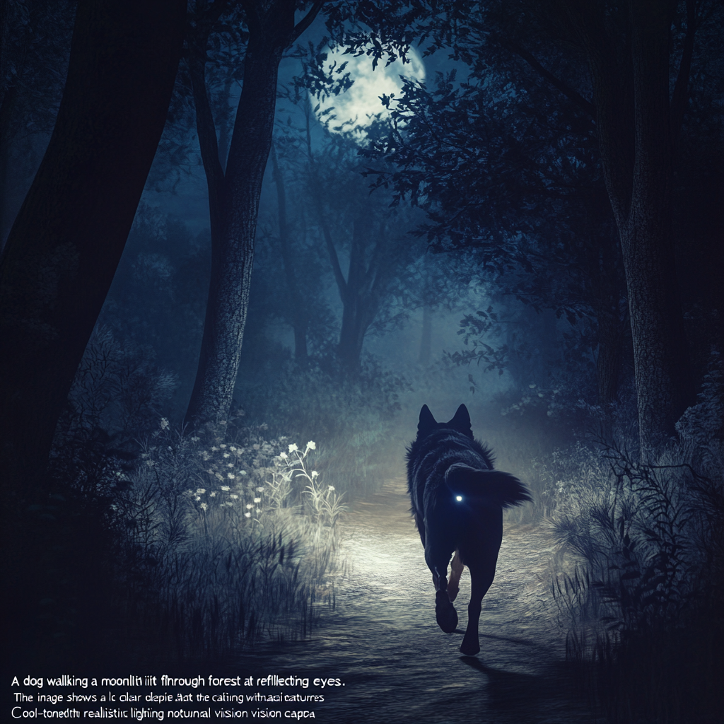 강아지의 야간 시력