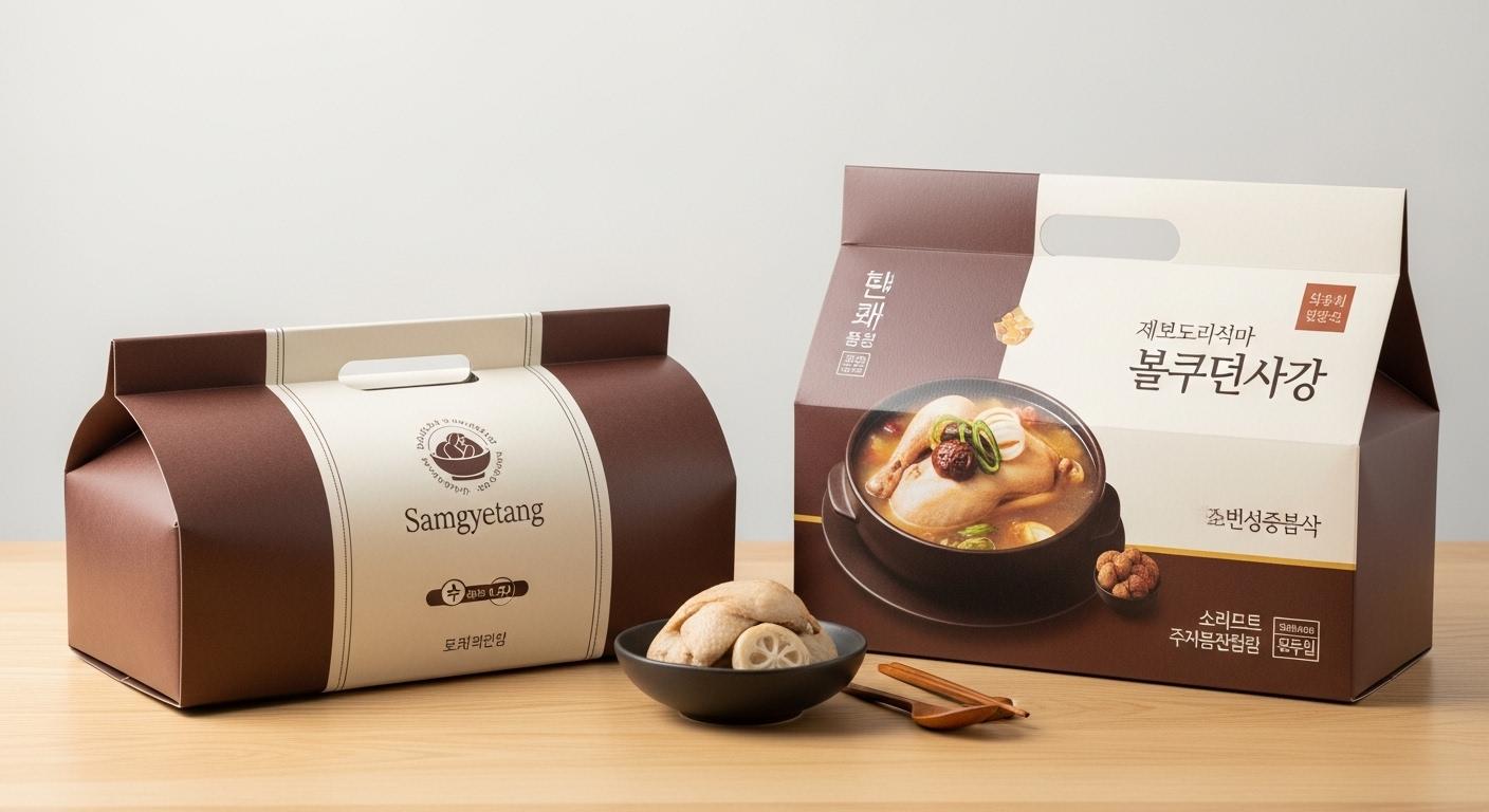 복날 삼계탕 포장