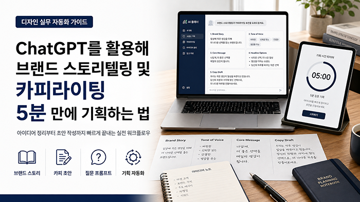 ChatGPT를 활용해 브랜드 스토리텔링 및 카피라이팅 5분 만에 기획하는 법