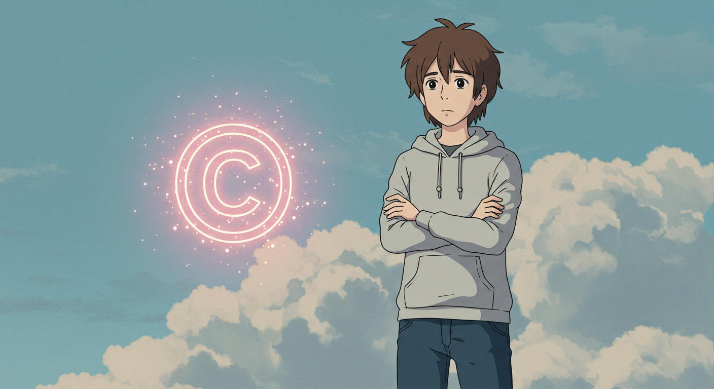 저작권 문제를 경계하는 시청자의 모습