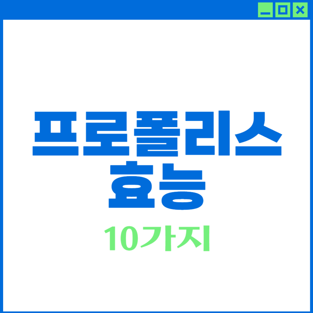 프로폴리스 효능