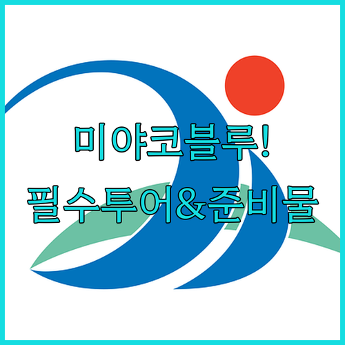 에메랄드빛 미야코 블루 제대로 즐기기..