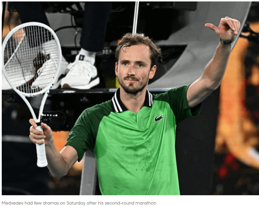 2024 호주 오픈 테니스 대회 3라운드 결과 16강 대진표