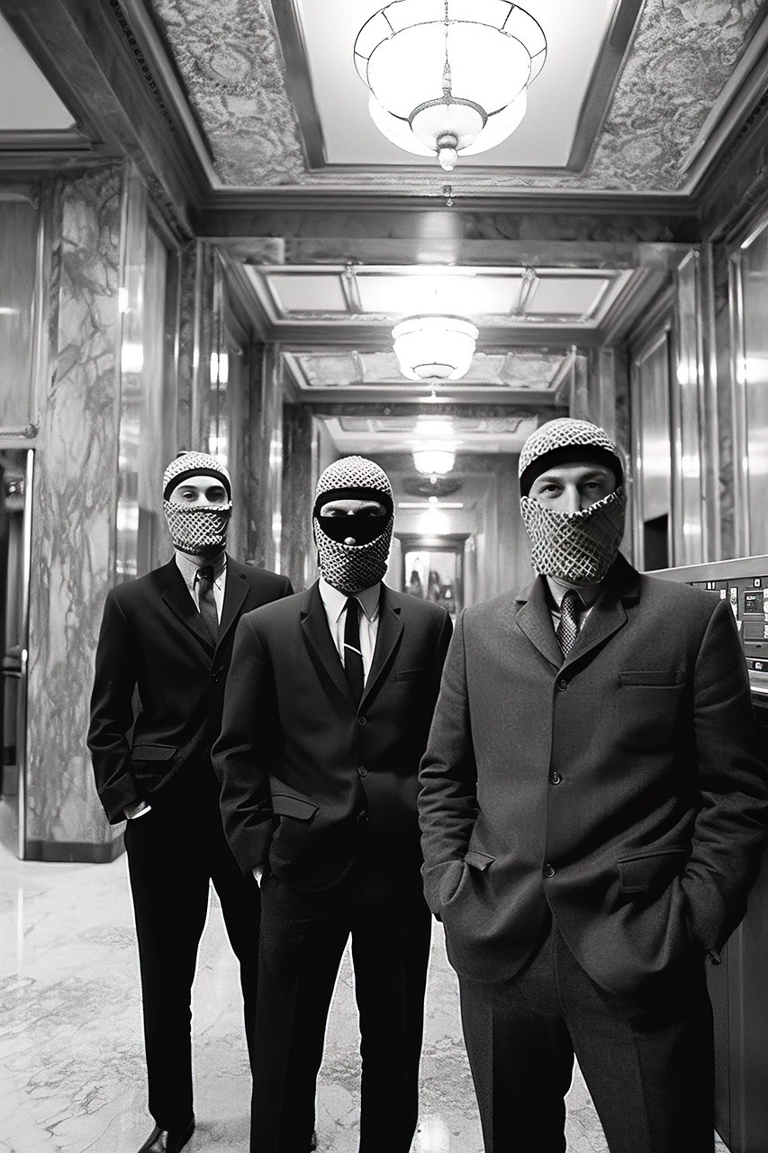 은행 강도 관련 사진