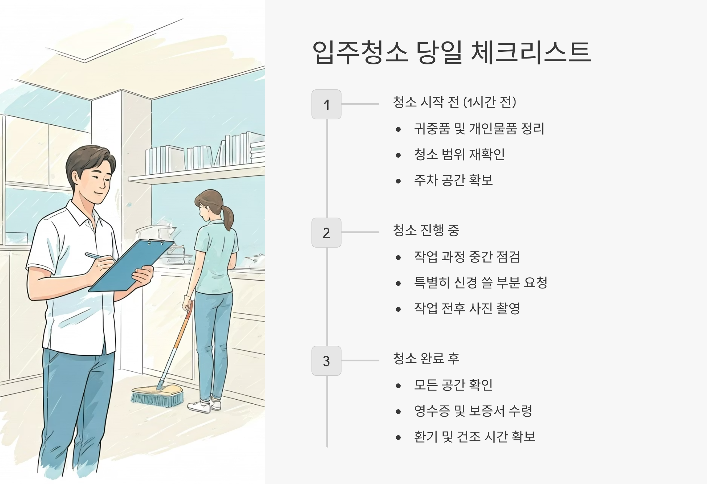 담양 입주청소 체크리스트 확인
