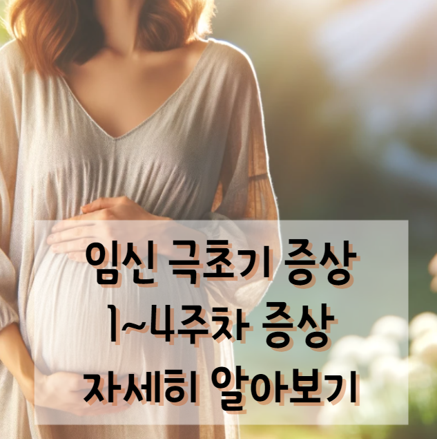 임신 극초기 증상, 1~4주차 증상 자세히 알아보기