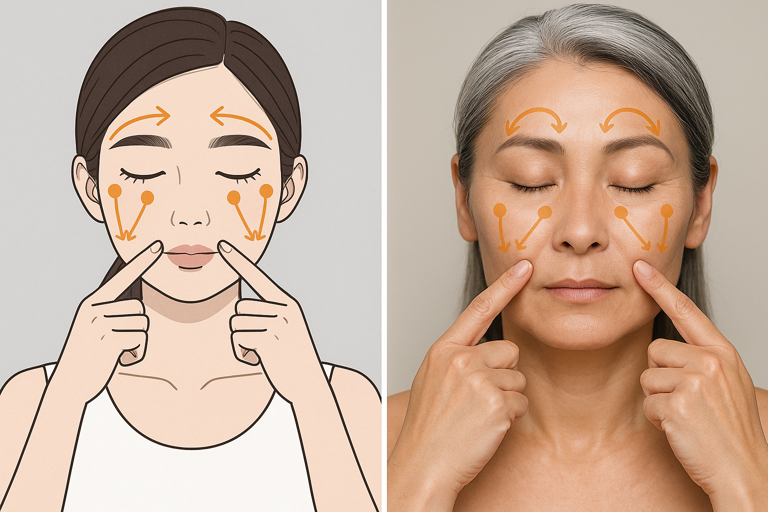 절대 동안 지압법