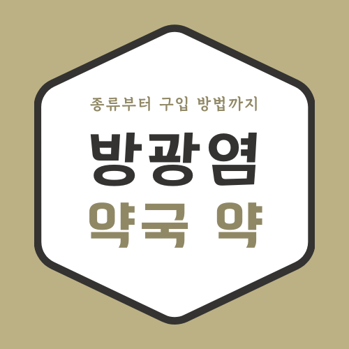 방광염 약국약: 종류, 추천, 가격 및 주의사항 총정리