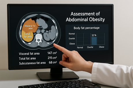대사증후군 (복부비만 판별법, CT검사, 체지방률)