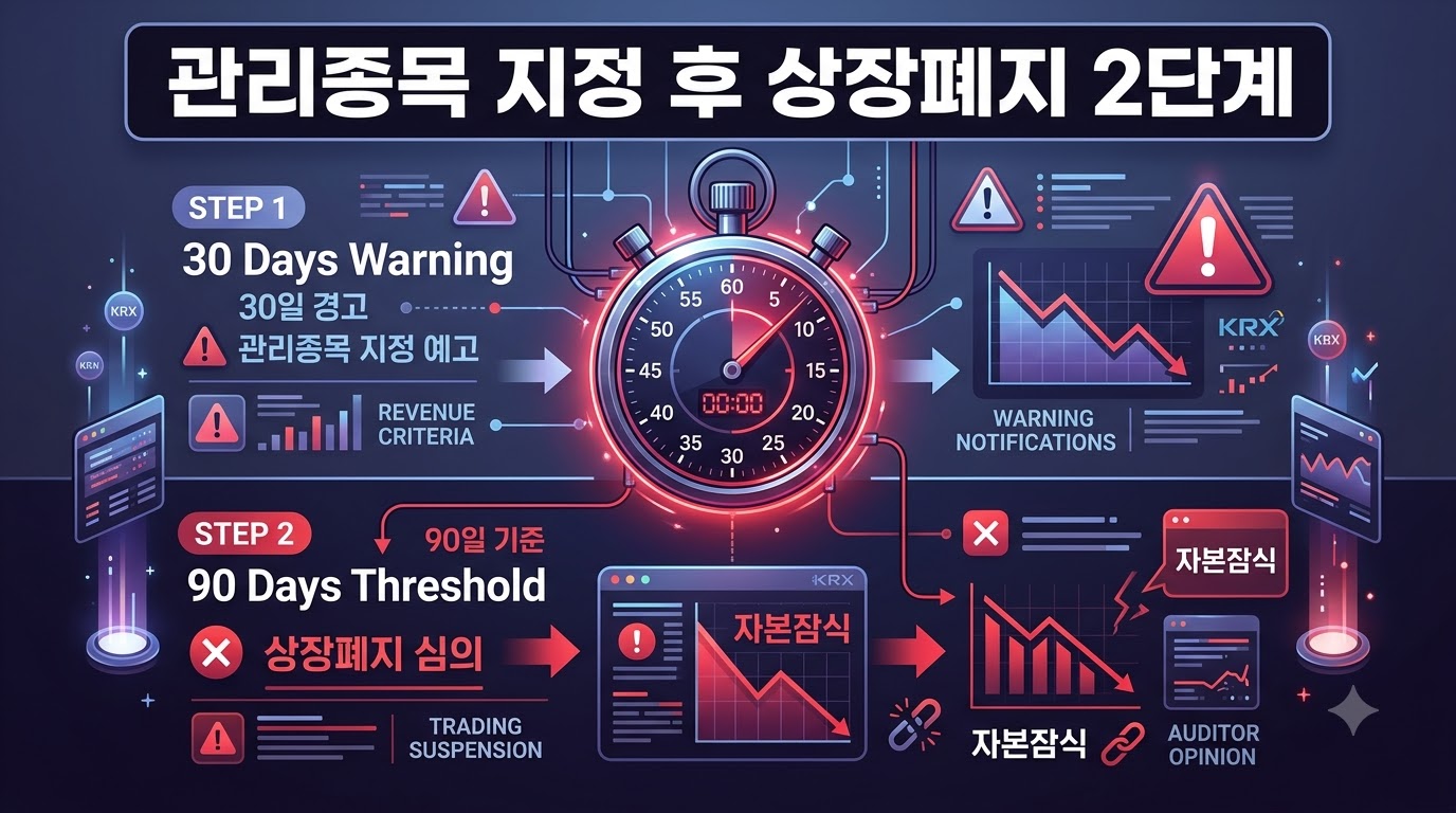 2. 관리종목 지정부터 상장폐지까지: 2단계 퇴출 프로세스