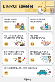 미세먼지 많은 날 행동요령