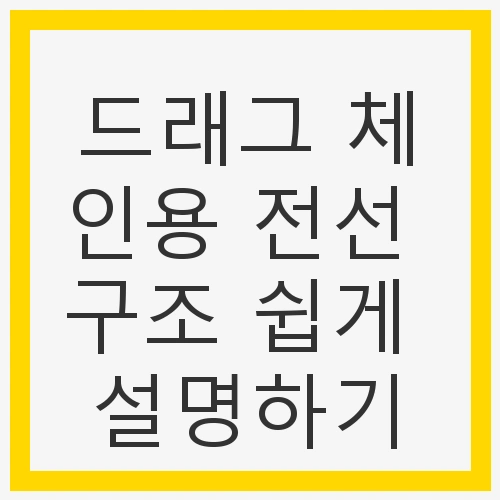 드래그 체인용 전선 구조 쉽게 설명하기