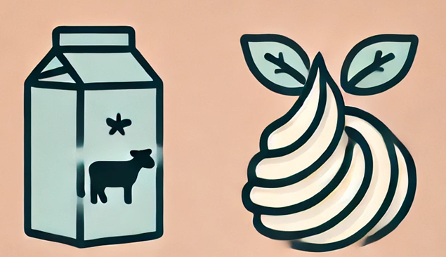 동물성 생크림 식물성 생크림