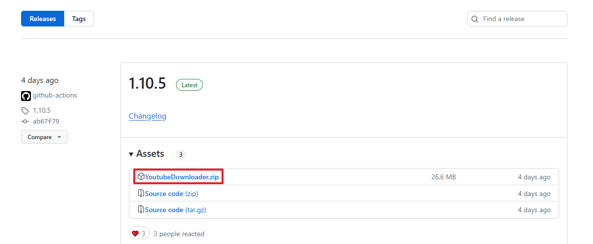 YoutubeDownloader 다운로드