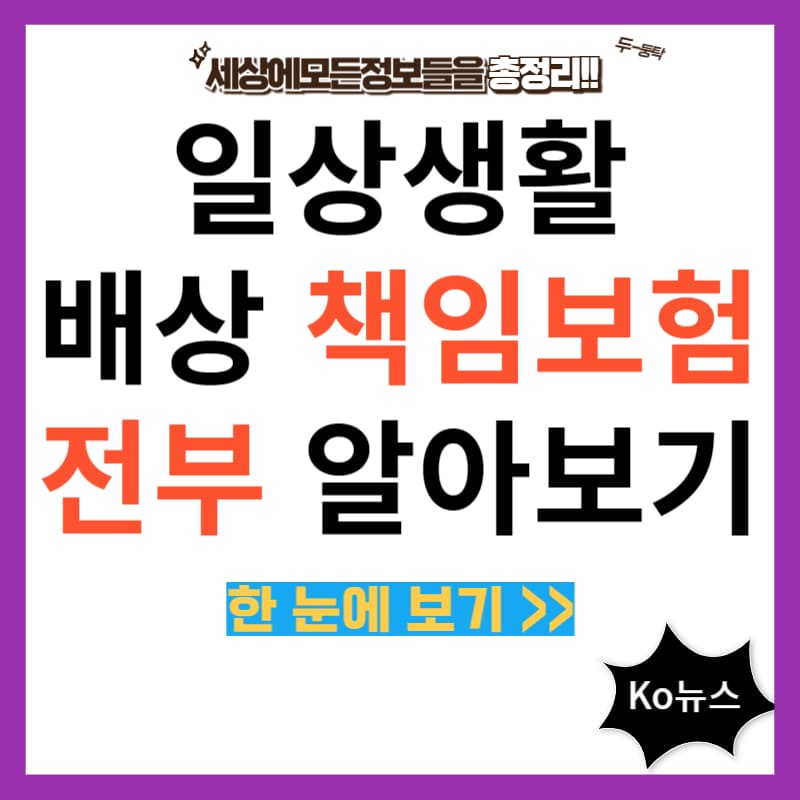 일상생활-책임보험