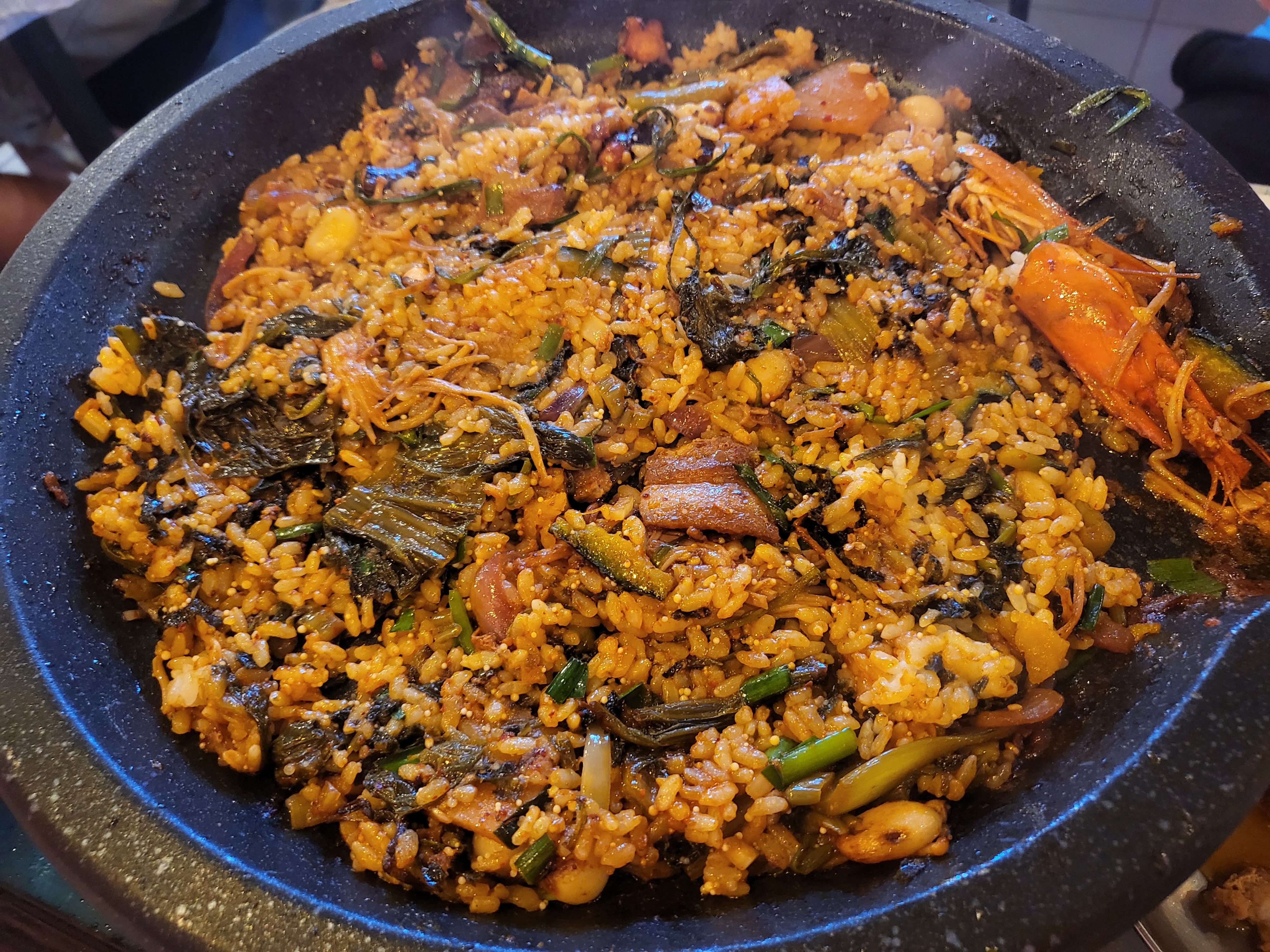 돌문어삼합 후 비빔밥