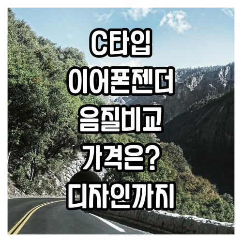 C타입 이어폰 젠더 음질 가격 디자인..