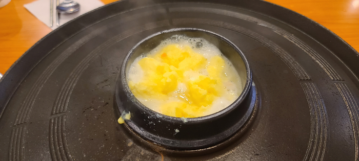 효자동솥뚜껑 성남금광점 듀록흑돼지 달걀찜