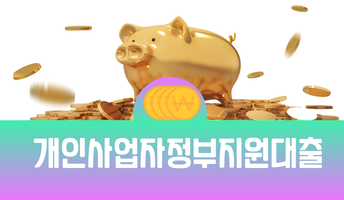 개인사업자 정부지원 대출