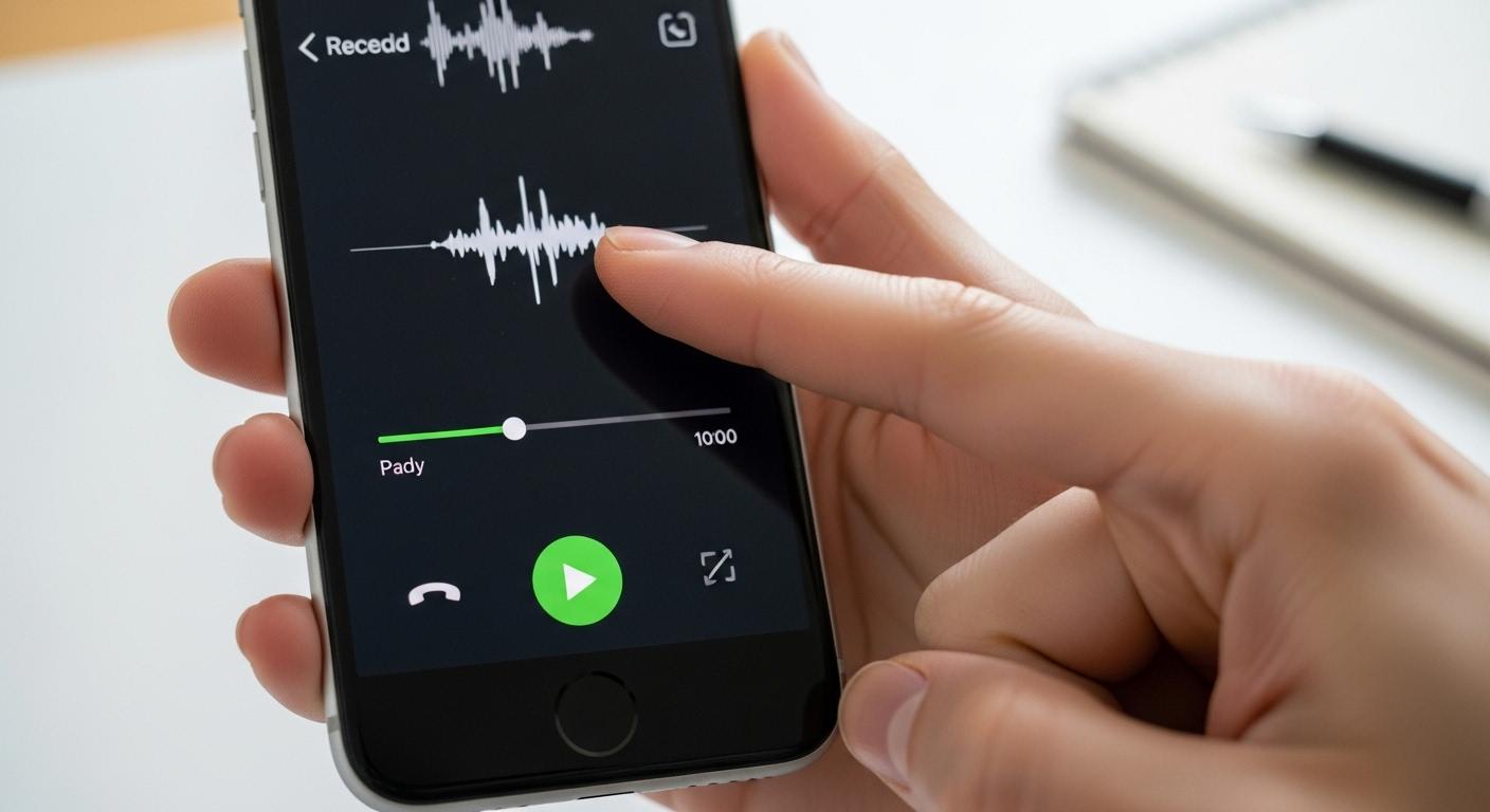 아이폰 통화녹음 재생 방법