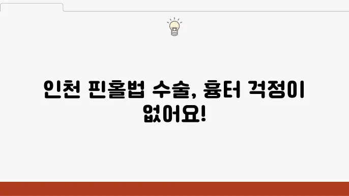 핀홀법 수술에 사용되는 최신 장비