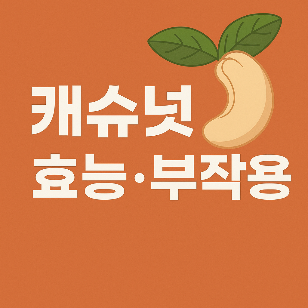 캐슈넛 효능 부작용