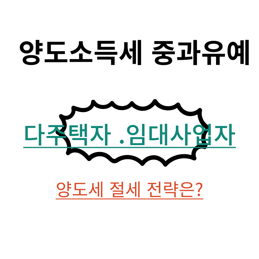 양도세 중과유예