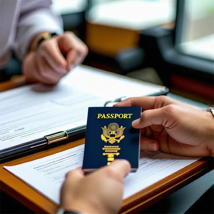 처음 여권발급 타지역