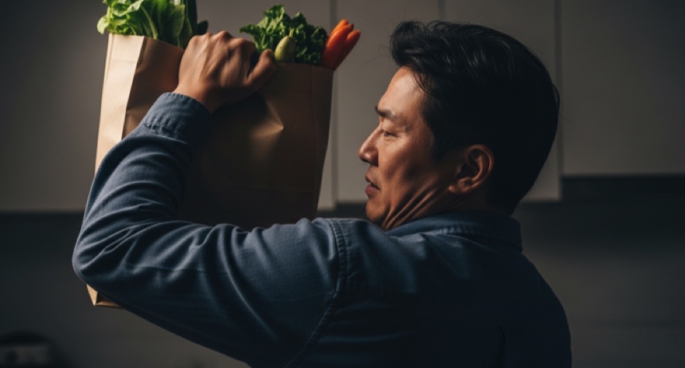 물건 들다 멈춤