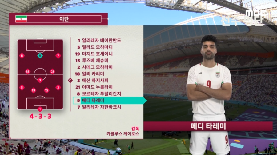 잉글랜드 이란 중계 카타르 B조 1차전