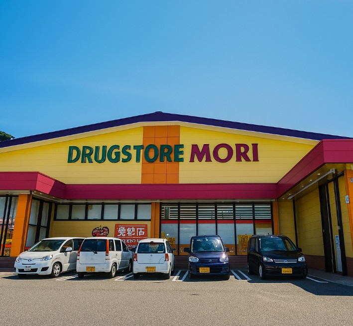 모리 드럭스토어의 외관