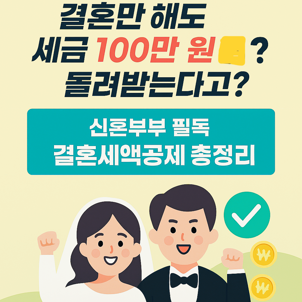 결혼세액공제 분석 (대상, 금액, 적용 시기, 신청 방법) 결혼해서 100만원 아끼세요!