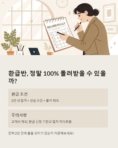 환급반 정말 100% 돌려받을 수 있을까?