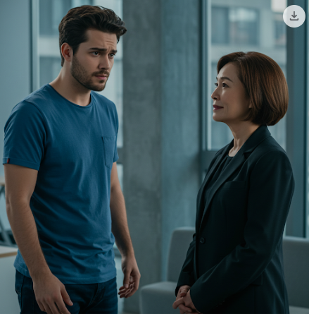 대화를 하고 있는 두사람