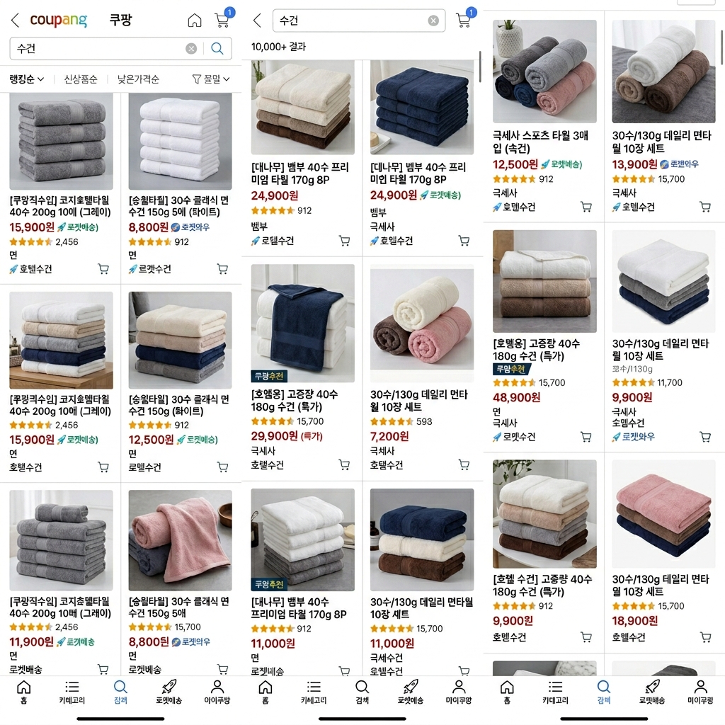 수건 고르는법 보풀 문제 사례