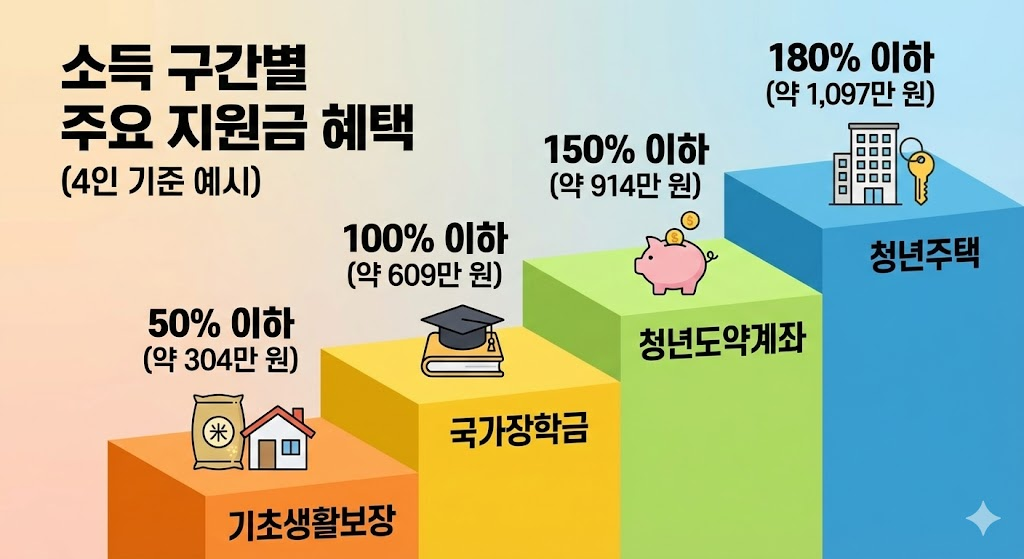 지원금별 커트라인